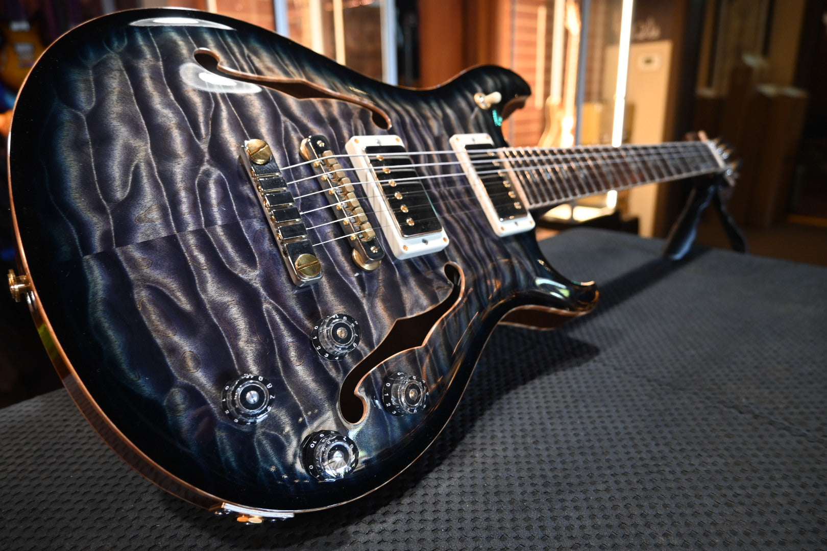 PRS Private Stock Hollowbody II McCarty 594 2019 - Faded Indigo Guitar #7929 PRE-OWNED - Danville Music