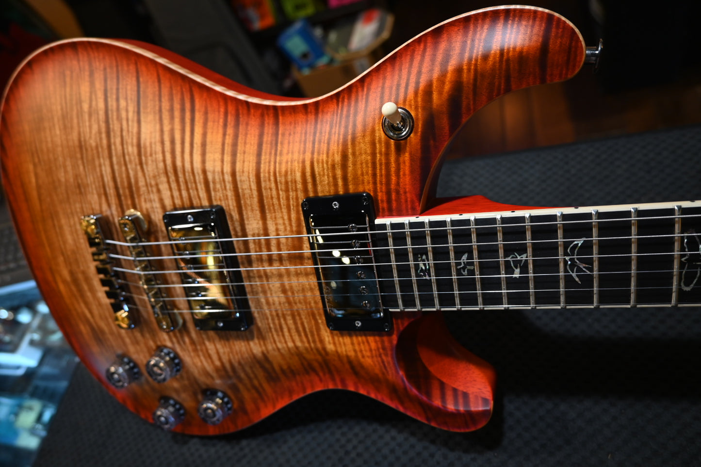 PRS Wood Library McCarty 594 Korina Back and Neck - Autumn Sky Satin Guitar #7609 - Danville Music