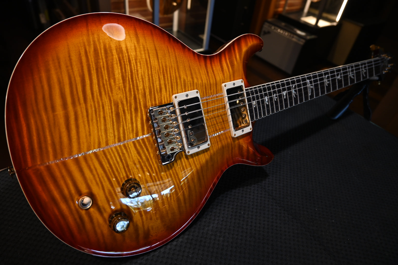 PRS Santana Retro 10-Top - Dark Cherry Sunburst Guitar #1096 - Danville Music