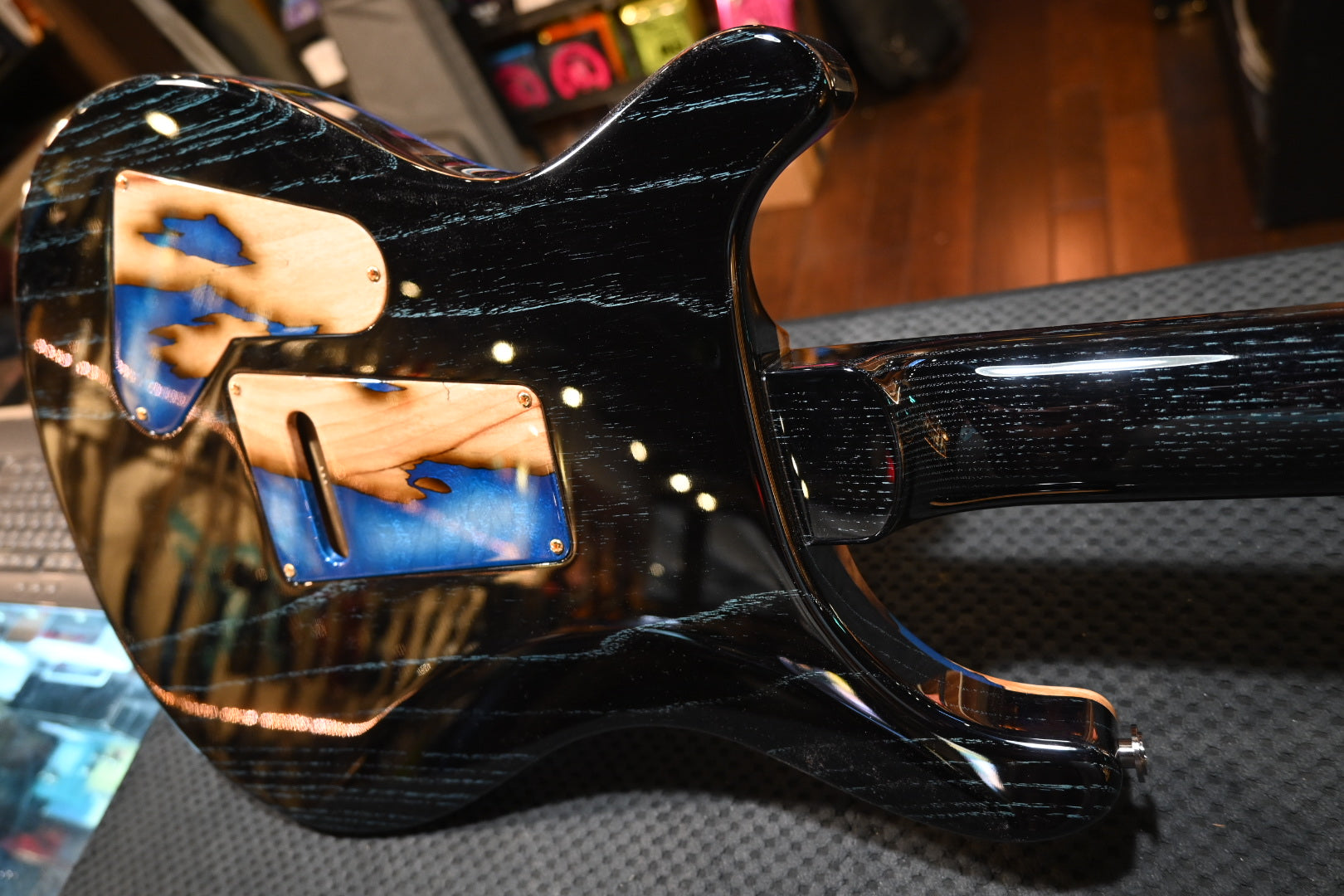 PRS Private Stock Custom 24 Spalted Maple - Sub-Zero Silver Leaf Accents Guitar #9971 - Danville Music
