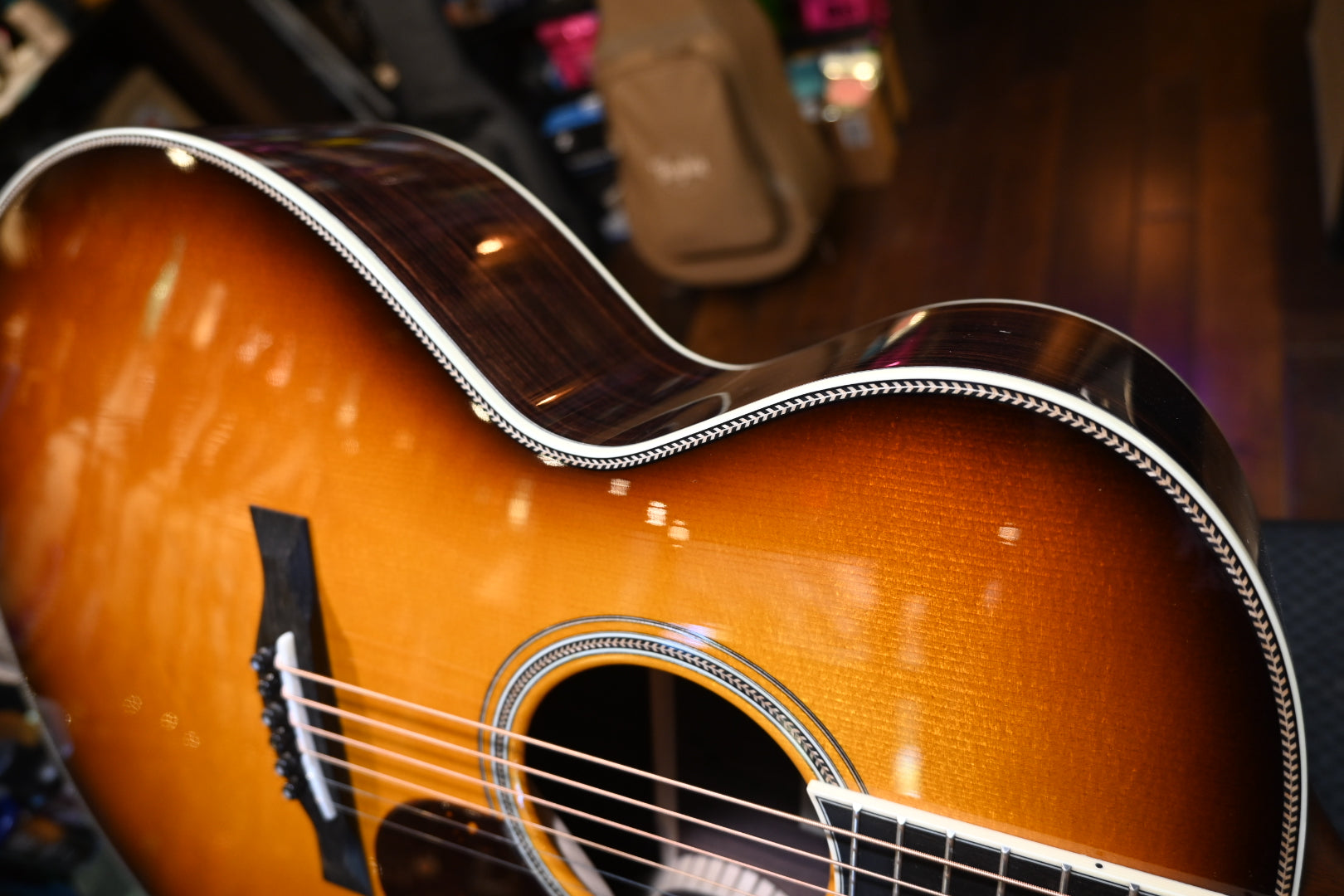 Santa Cruz F Model Adirondack Top/Rosewood Back and Sides - Sunburst Top Guitar #1378 - Danville Music