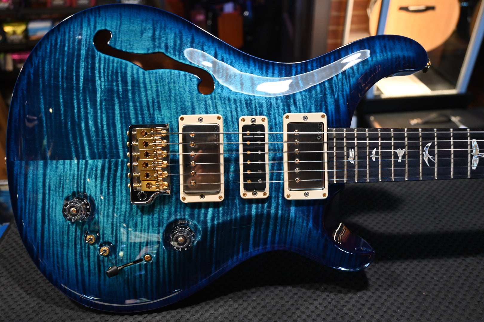 PRS Special Semi-Hollow 10-Top - River Blue Wrap Burst Guitar #7536 - Danville Music