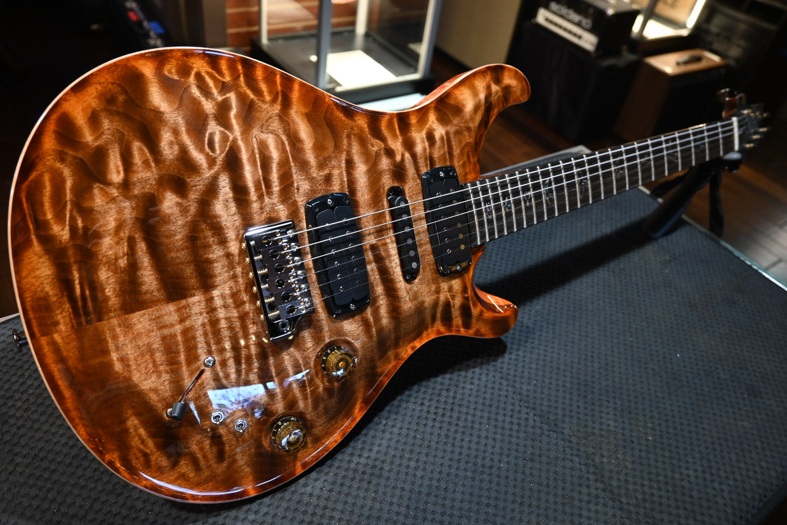 PRS Wood Library Modern Eagle V 10-Top Quilt - Autumn Sky Guitar #9651 - Danville Music