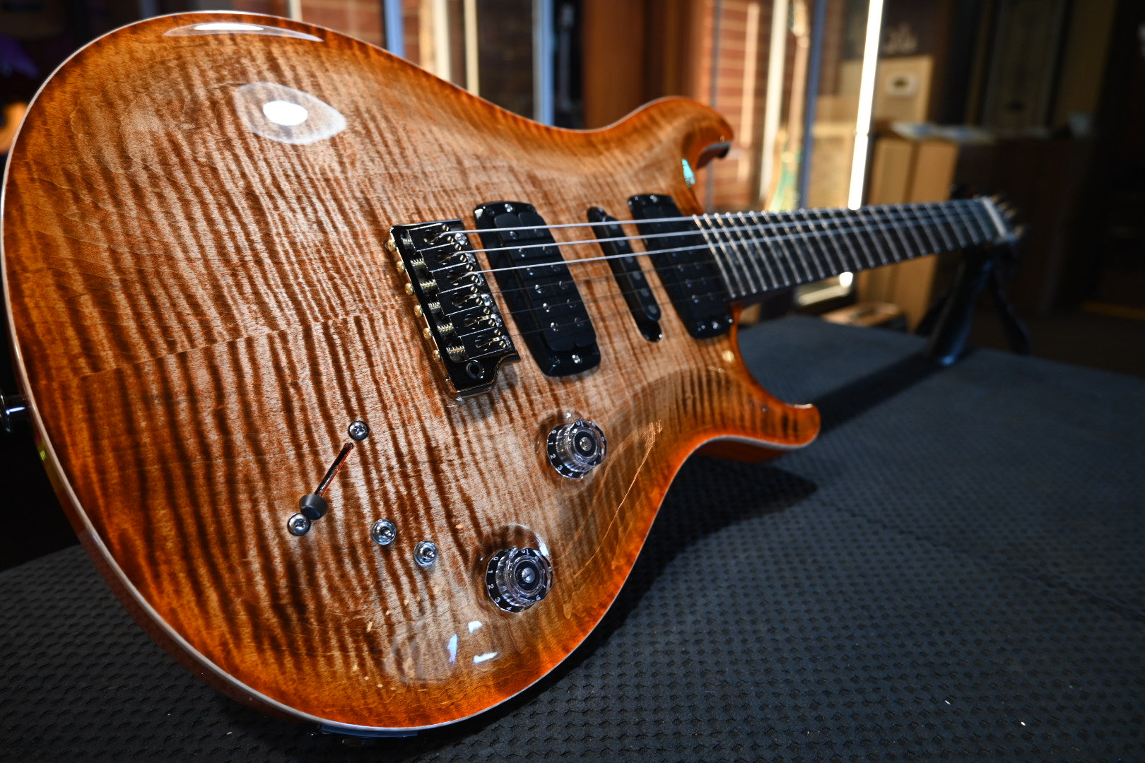 PRS Wood Library Modern Eagle V Swamp Ash Figured Maple Neck - Autumn Sky Guitar #9302 - Danville Music