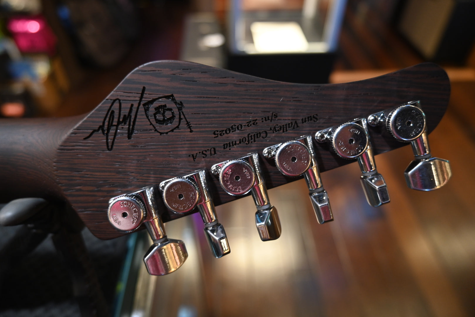 Schecter Nick Johnston USA Signature Nitro - Atomic Frost Guitar #5025 - Danville Music