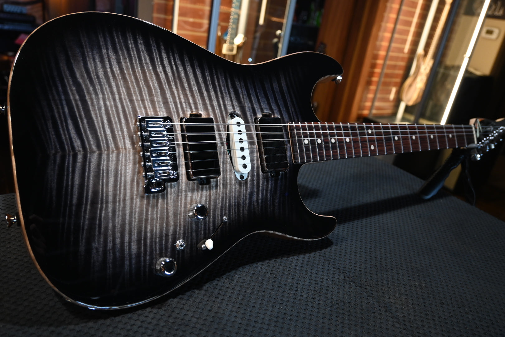 Tom Anderson Drop Top - Super Natural Black Burst Guitar #922A - Danville Music