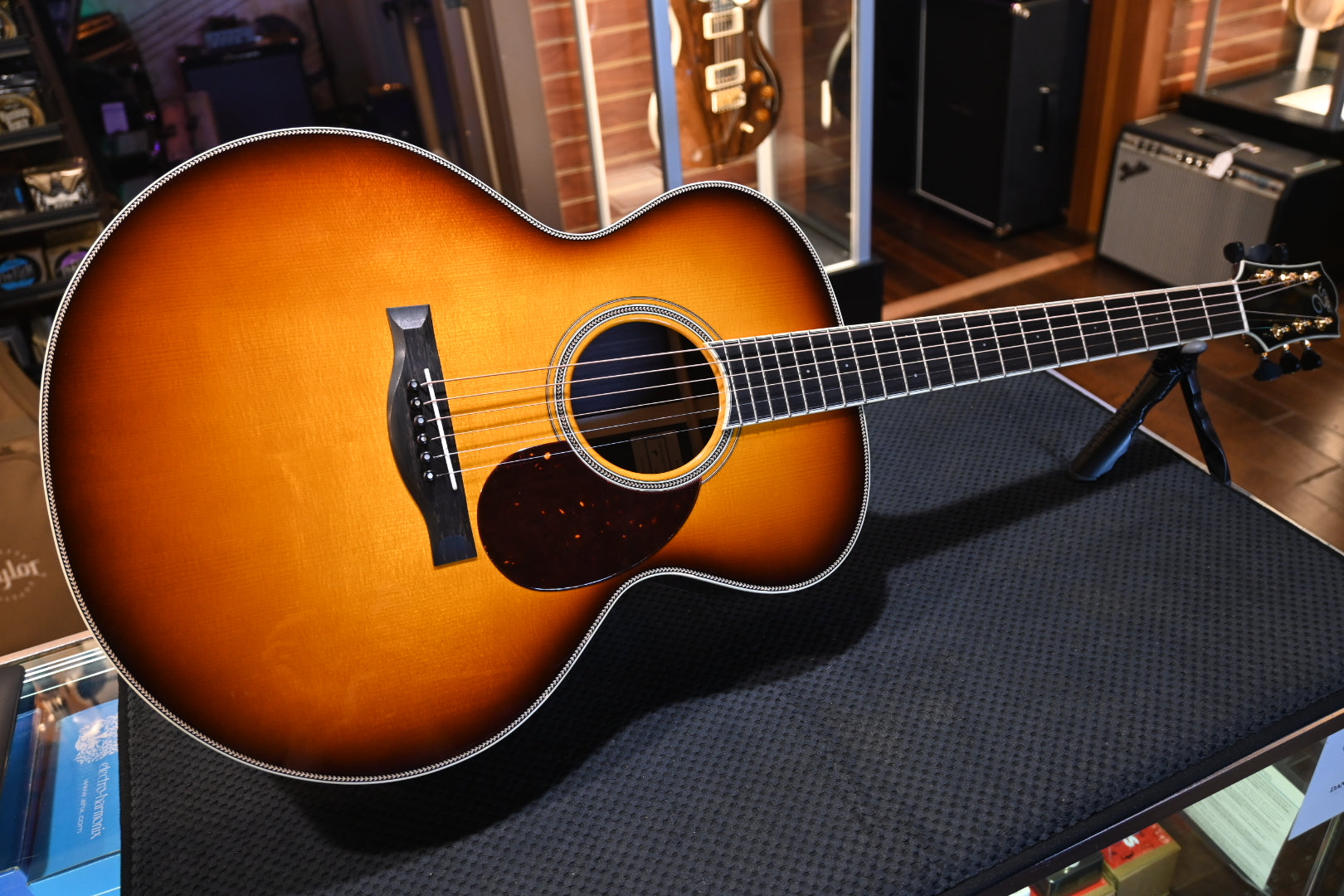 Santa Cruz F Model Adirondack Top/Rosewood Back and Sides - Sunburst Top Guitar #1378 - Danville Music