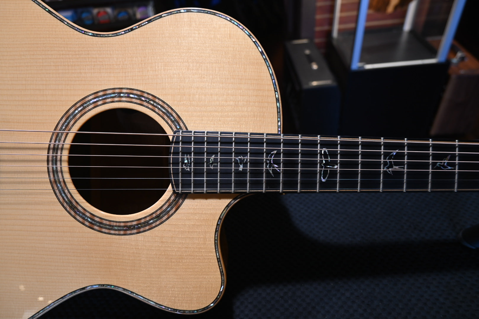 PRS Artist Package Angelus Cutaway 2013 Adirondack Spruce/Koa - Natural Guitar #1081 - Danville Music