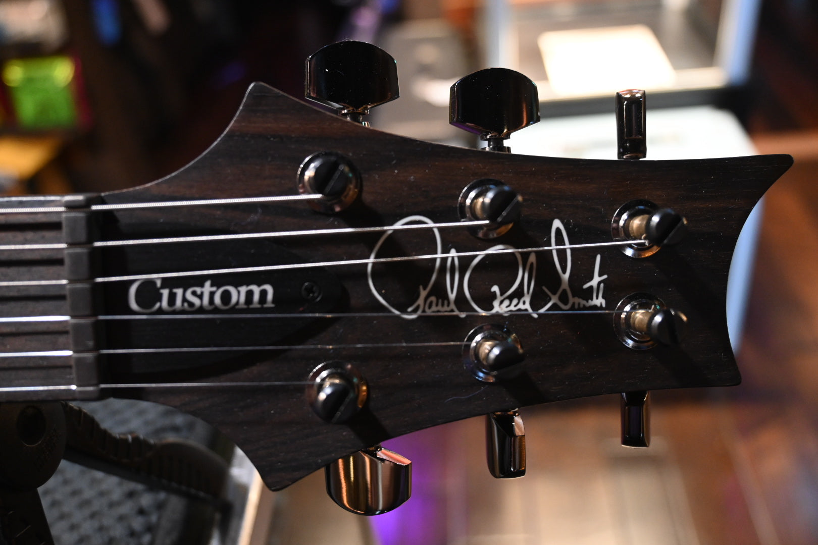 PRS Wood Library Custom 24 10-Top Quilt Swamp Ash Torr. Maple - Grey Black Fade Guitar #8973 - Danville Music