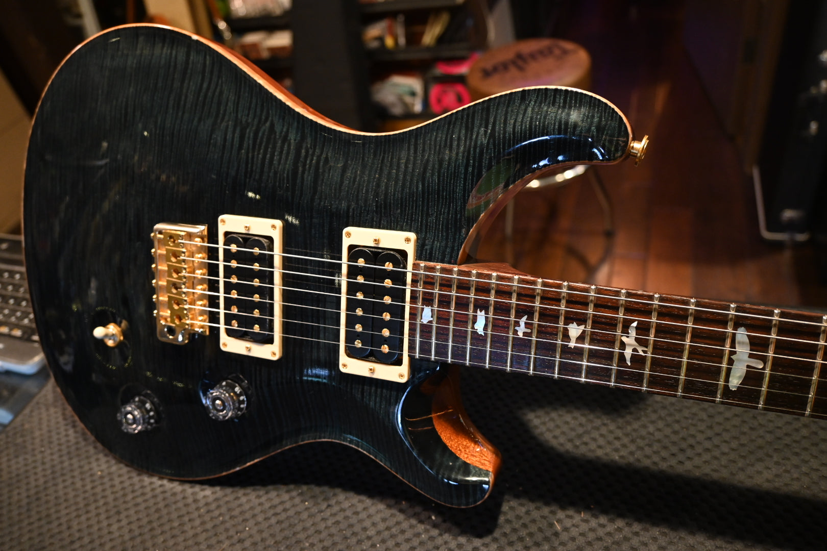 PRS Paul Reed Smith 2010 Experience EXP Custom 24 Rosewood Neck / Artist Top - Slate #4993 - Danville Music