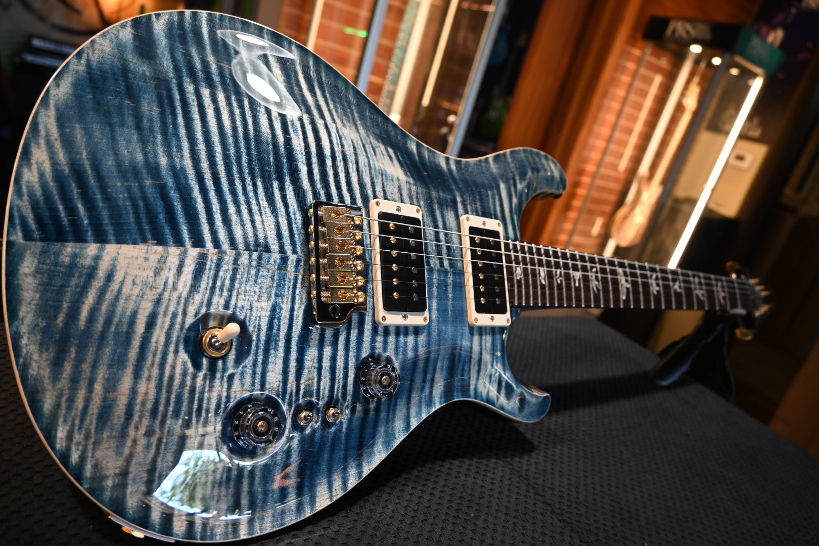 PRS Custom 24-08 10-Top - Faded Whale Blue Guitar #9818 - Danville Music