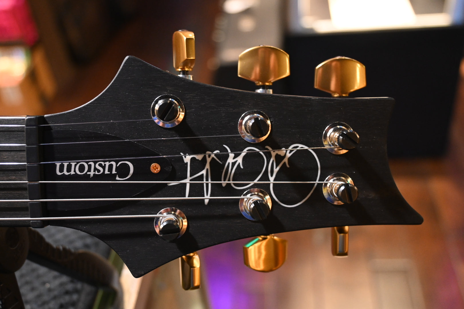 PRS Wood Library Custom 24 Lefty 10-Top One Piece Quilt - Copperhead Burst Guitar #7971 - Danville Music