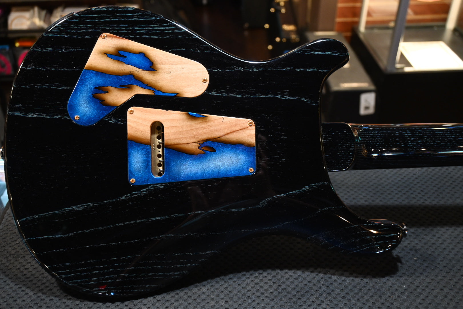 PRS Private Stock Custom 24 Spalted Maple - Sub-Zero Silver Leaf Accents Guitar #9971 - Danville Music