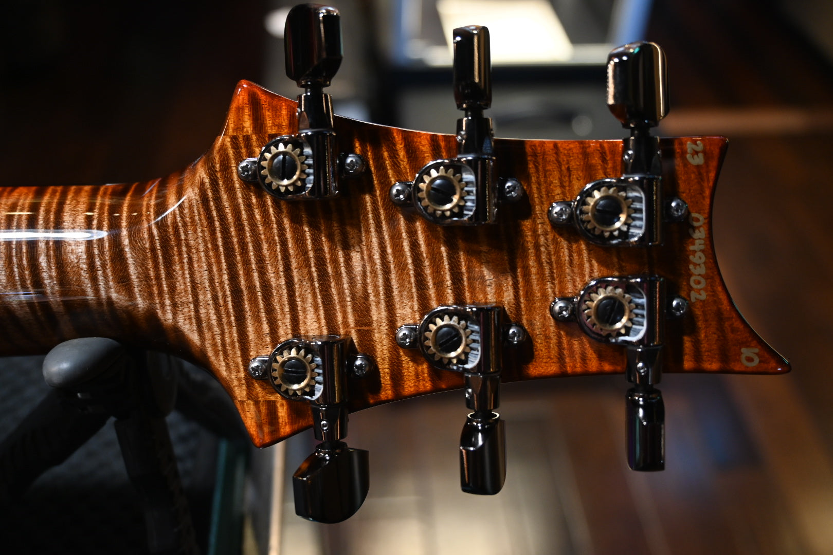 PRS Wood Library Modern Eagle V Swamp Ash Figured Maple Neck - Autumn Sky Guitar #9302 - Danville Music