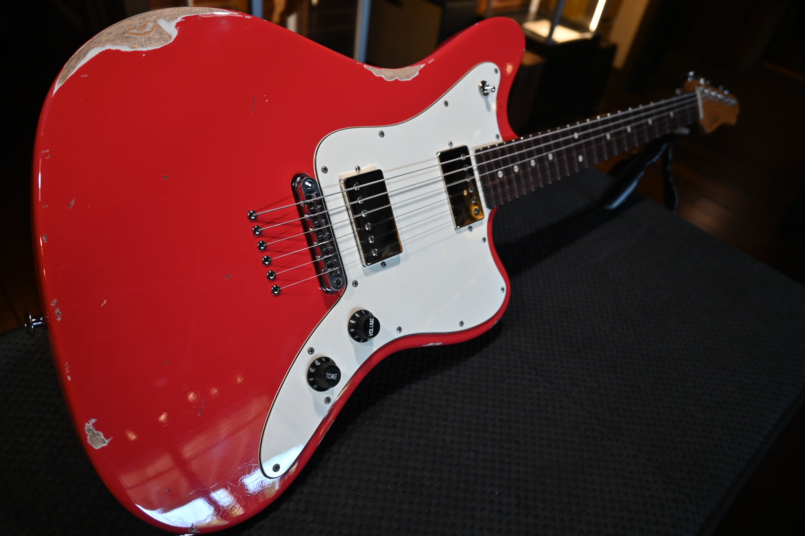 Suhr Custom Classic JM Antique - Fiesta Red Guitar #5076 - Danville Music