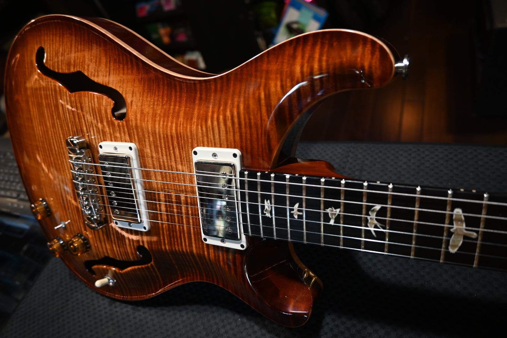 PRS 2016 Hollowbody II Piezo 10-Top - Copperhead Burst Guitar #3453 PRE-OWNED - Danville Music