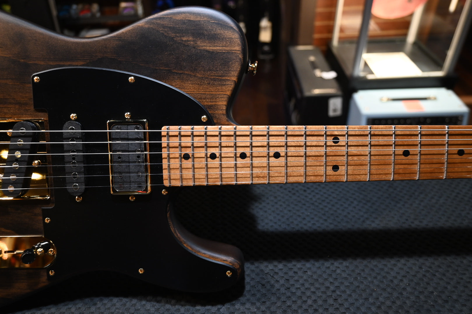 Tom Anderson T Icon Roasted Pine - Satin Rustic Brown Guitar #822N - Danville Music