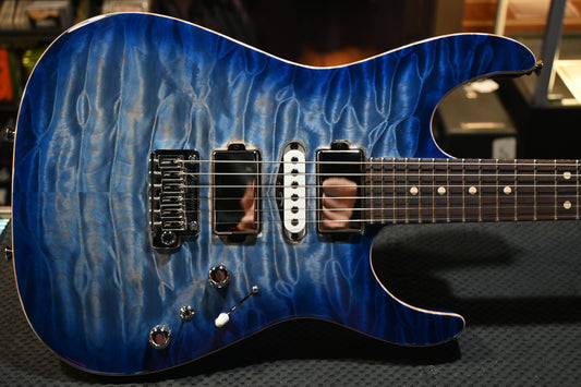 Tom Anderson Li’l Angel - Natural Jack’s Blue Burst Guitar #122N PRE-OWNED - Danville Music