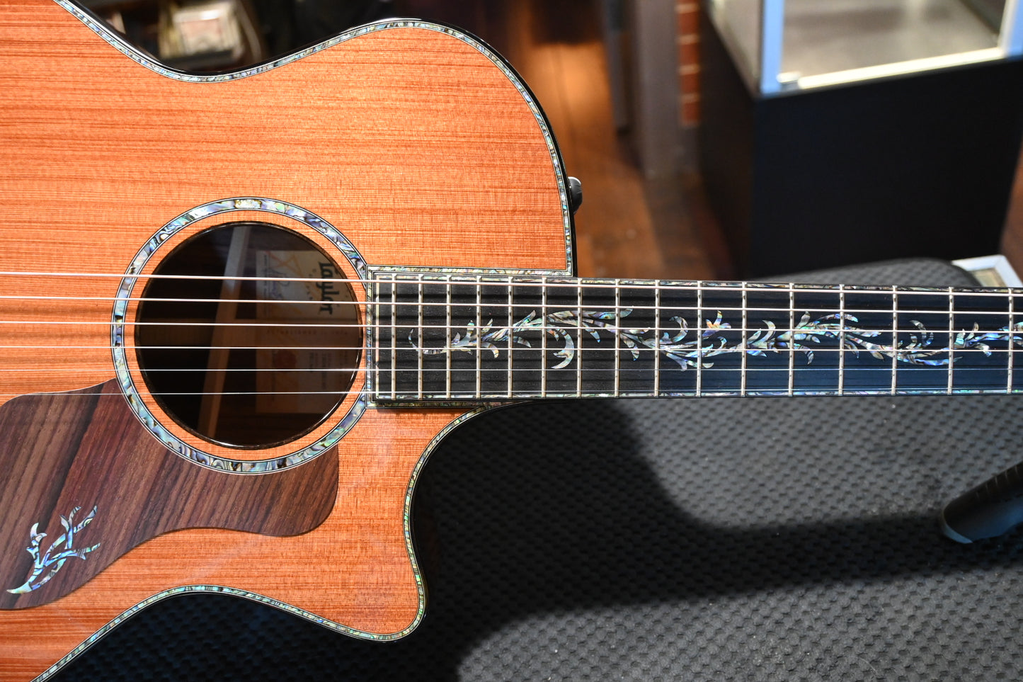 Taylor PS14ce Presentation Series Sinker Redwood/Honduran Rosewood Guitar #2190 - Danville Music