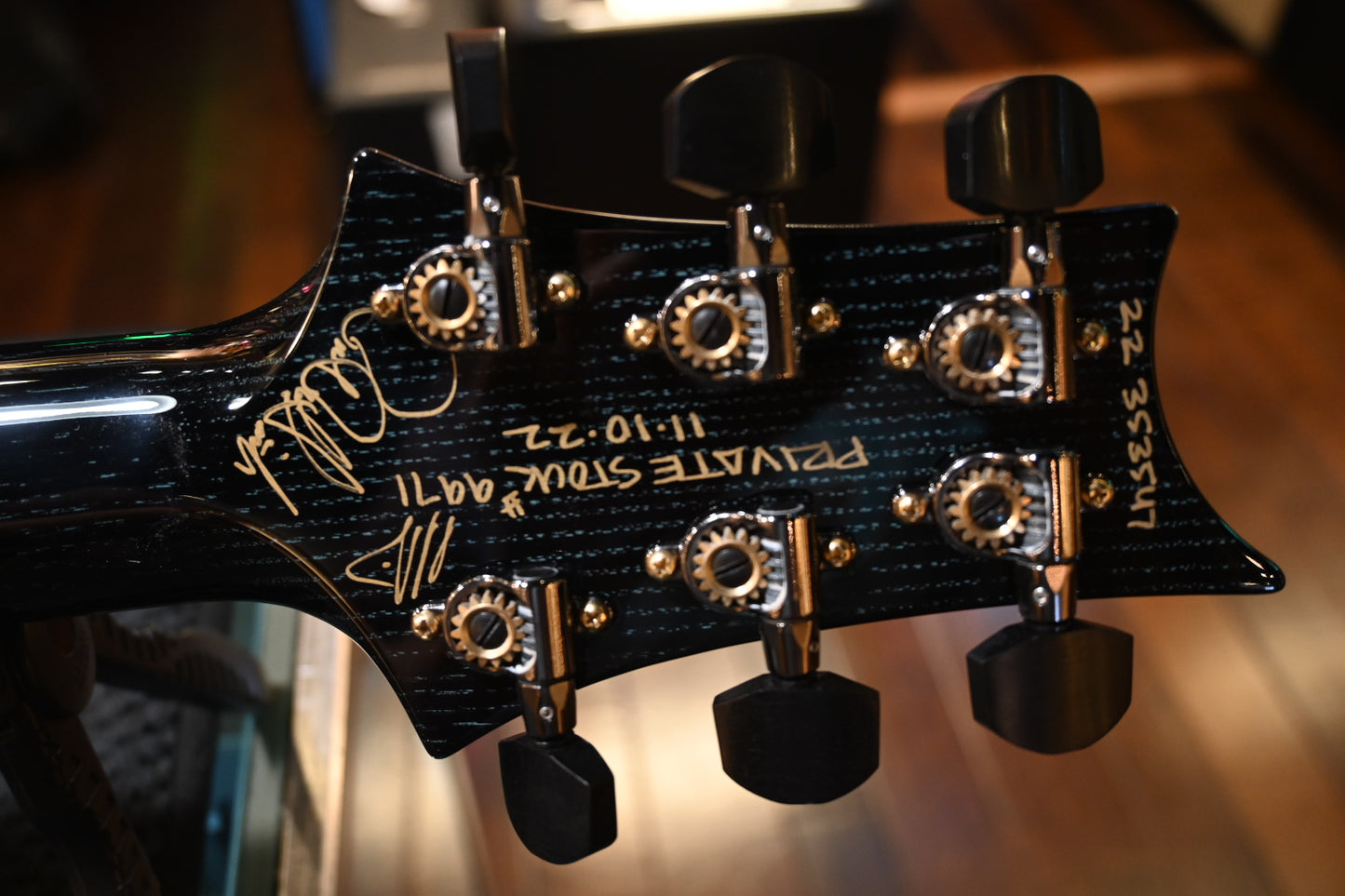 PRS Private Stock Custom 24 Spalted Maple - Sub-Zero Silver Leaf Accents Guitar #9971 - Danville Music