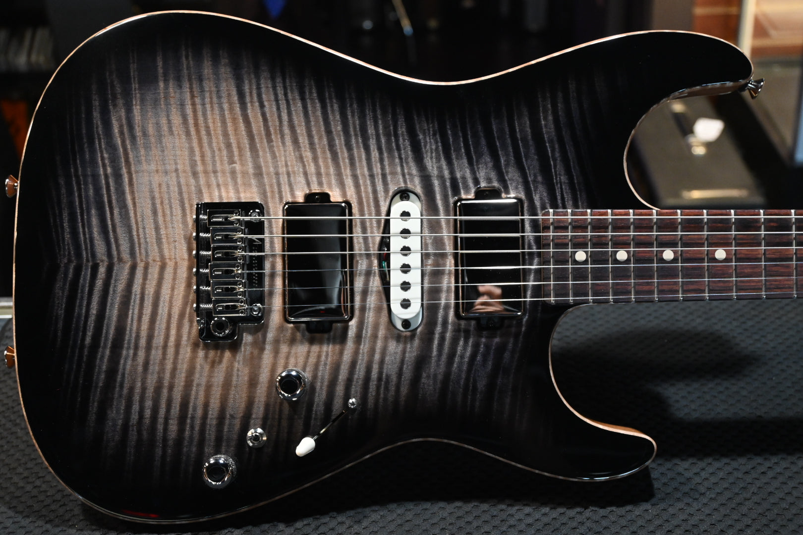 Tom Anderson Drop Top - Super Natural Black Burst Guitar #922A - Danville Music