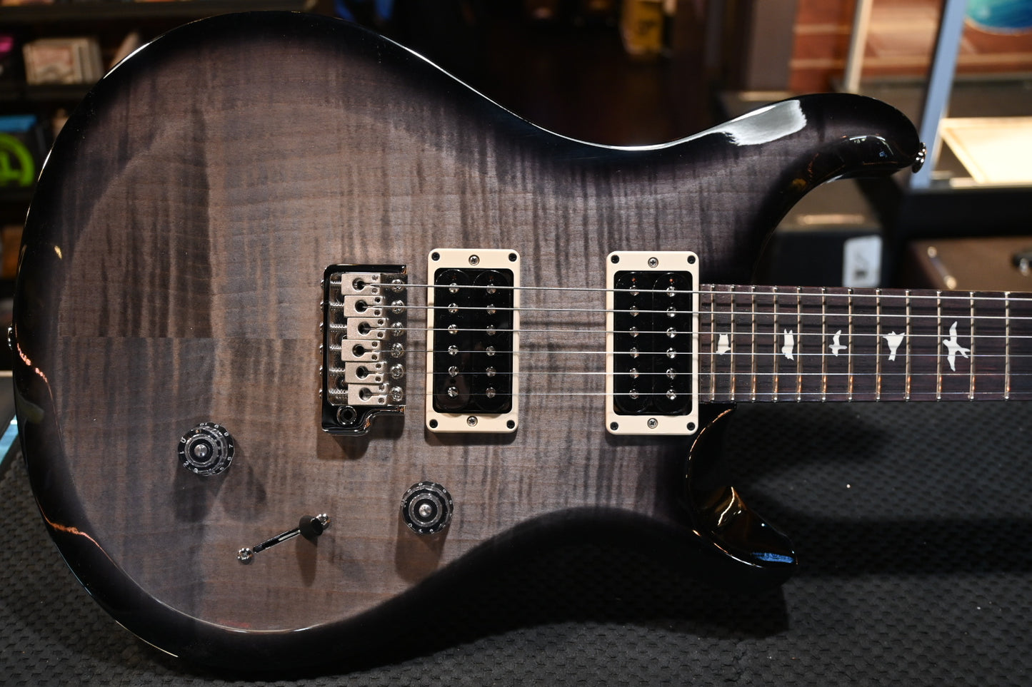 PRS S2 Custom 24 - Faded Gray Black Burst Guitar #6256 - Danville Music