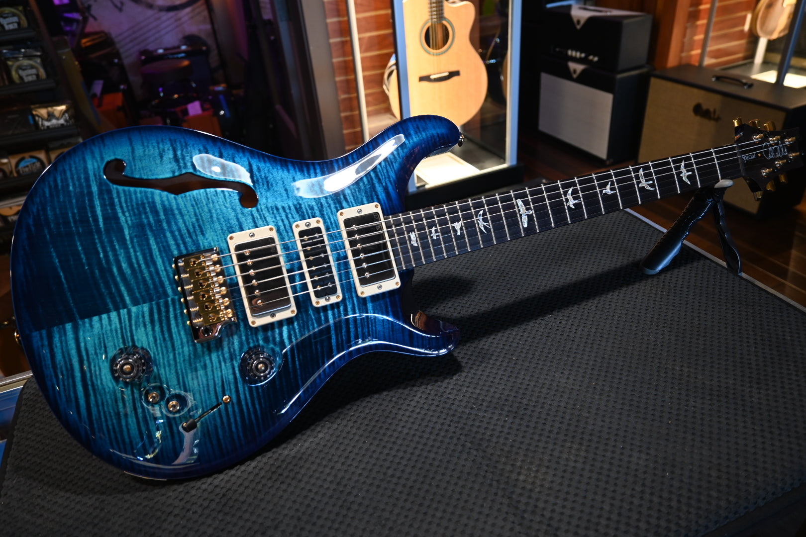 PRS Special Semi-Hollow 10-Top - River Blue Wrap Burst Guitar #7536 - Danville Music