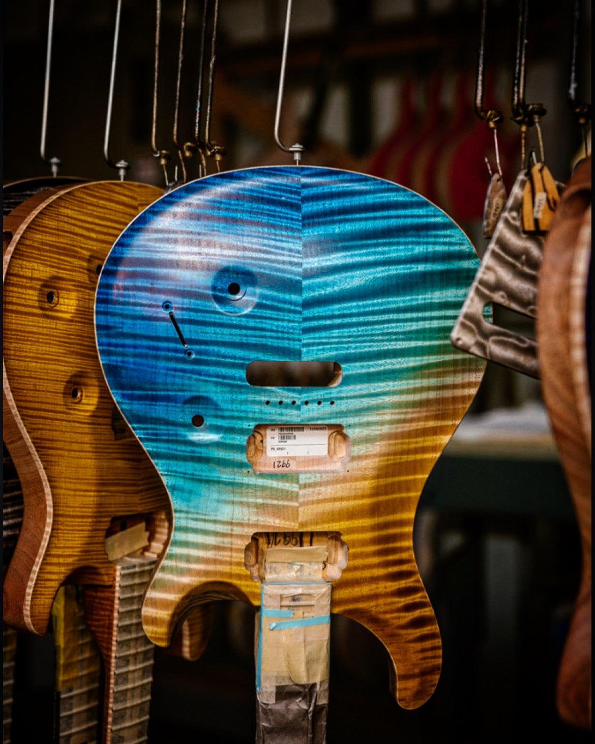PRS Private Stock Custom 24 Pale Moon Ebony - Beach Cross Fade Guitar #9921 PRE-ORDER - Danville Music