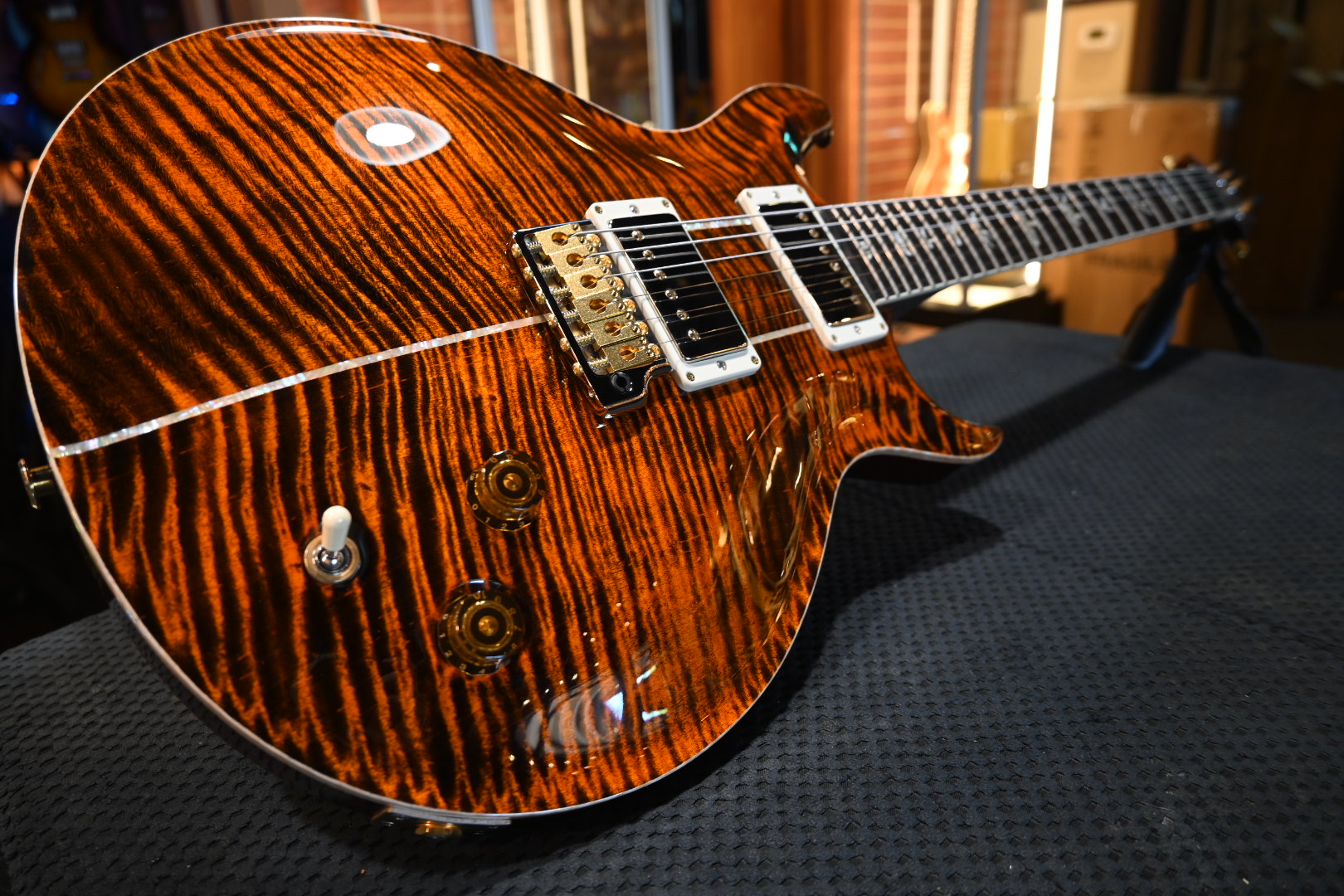 PRS Santana Retro 10-Top - Orange Tiger Guitar #0623 - Danville Music