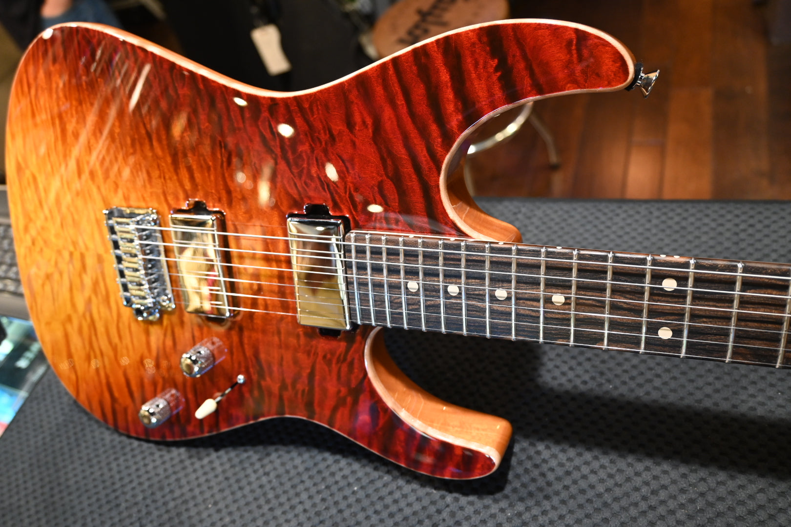 Tom Anderson Li’l Angel - Fire WakeSurf Guitar #522A - Danville Music
