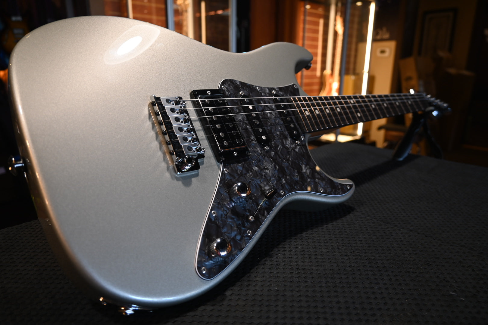 Suhr Pete Thorn Signature Series Standard HSS - Inca Silver Guitar #6879 - Danville Music
