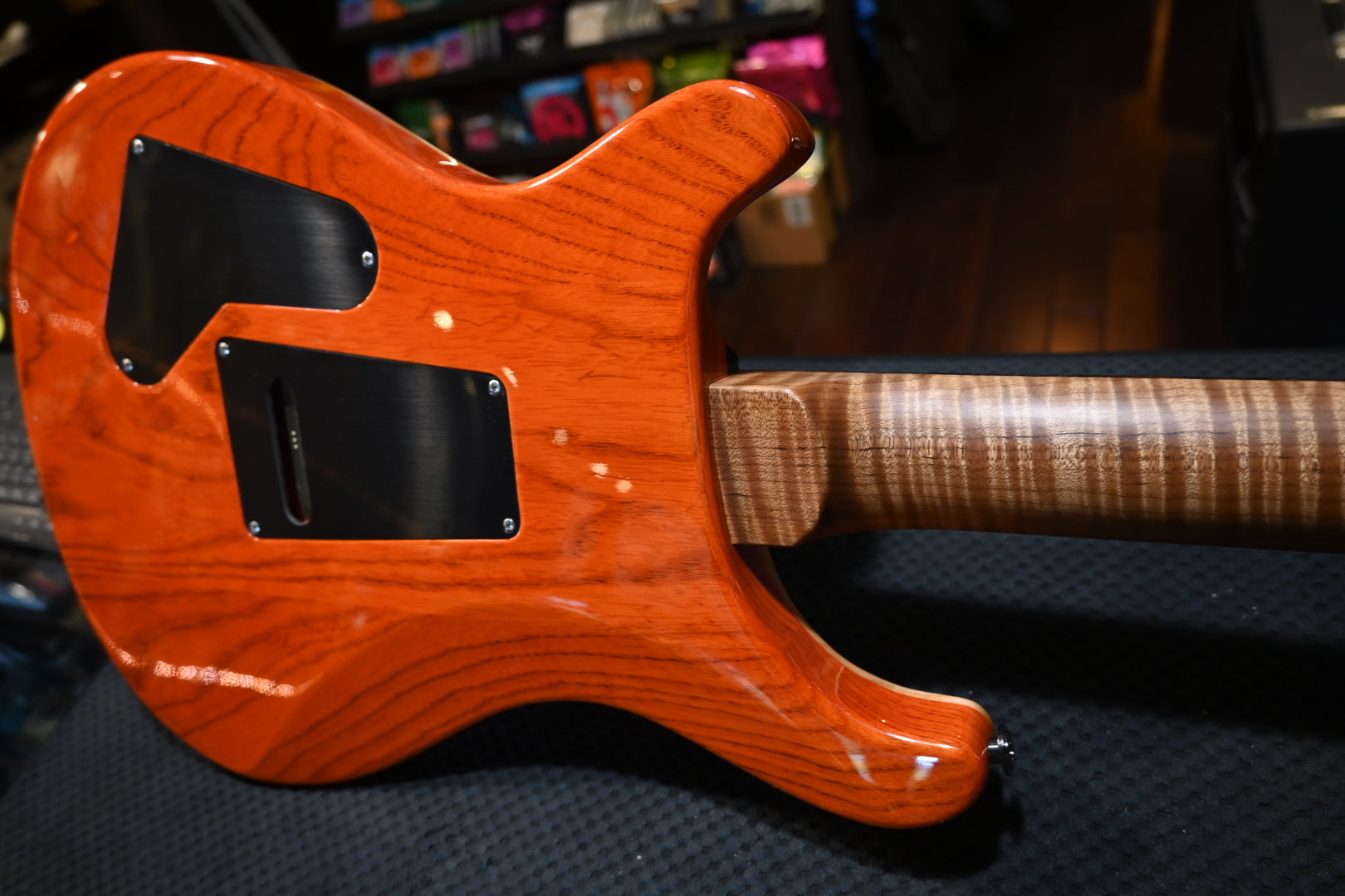 PRS Wood Library Custom 24 10-Top Quilt Swamp Ash Torr. Maple Neck - Autumn Sky Guitar #8969 - Danville Music