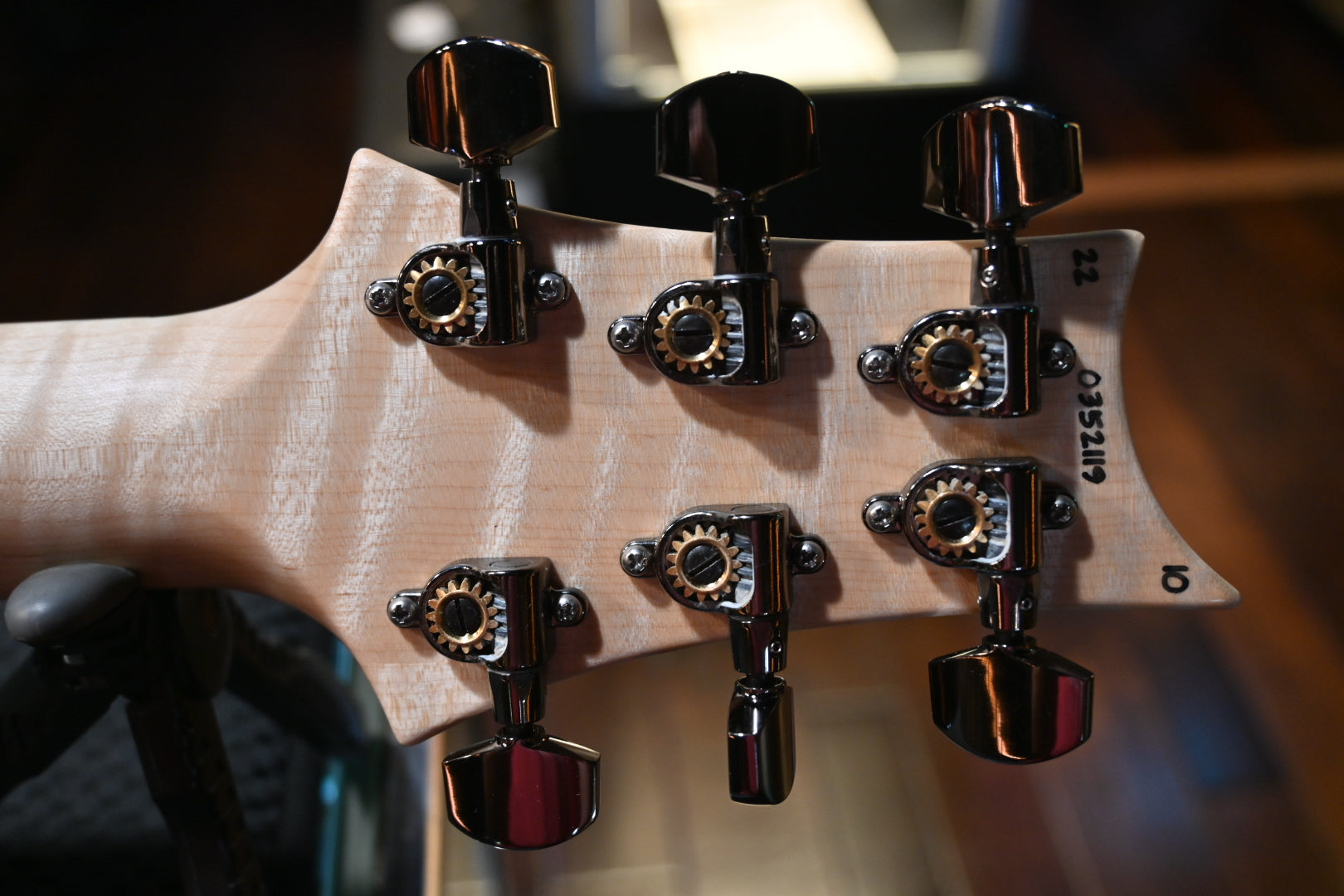 PRS Wood Library Custom 24 10-Top Figured Maple - Autumn Sky Guitar #2119 - Danville Music