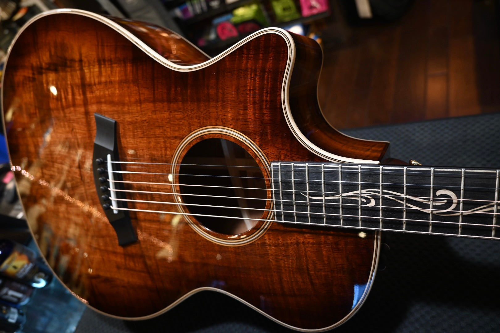 Taylor K24ce Left-Handed - Shaded Edge Burst Guitar #2162 w/a buy a GS Mini Koa for $299 Promo! - Danville Music