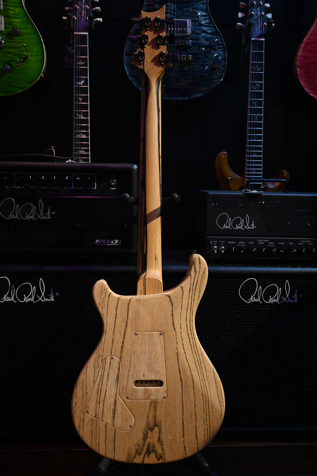 PRS Private Stock Custom 24 Pale Moon Ebony - Sandstorm Dragon’s Breath Guitar #9922 - Danville Music