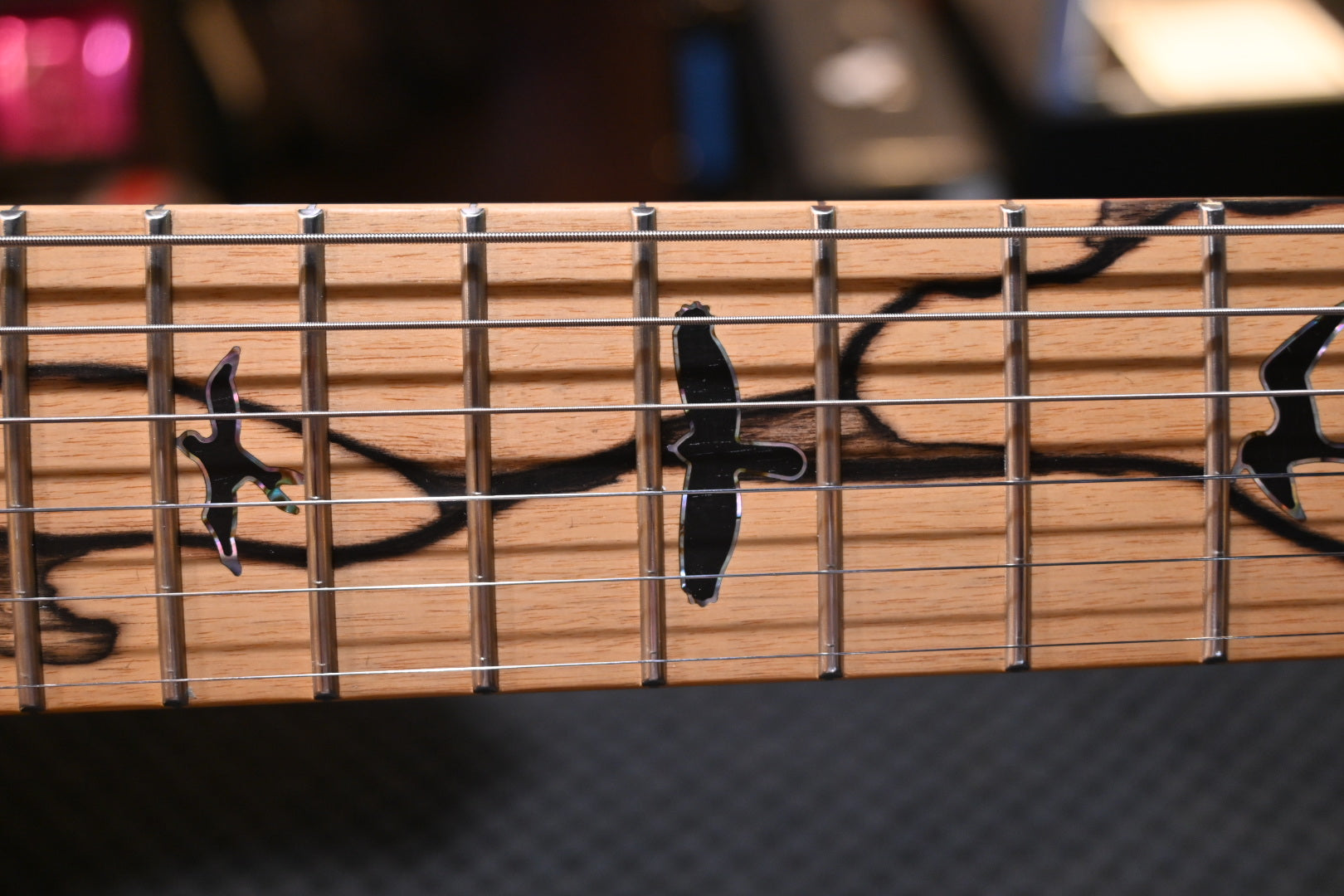 PRS Private Stock Custom 24 Pale Moon Ebony - Beach Cross Fade Guitar #9921 - Danville Music