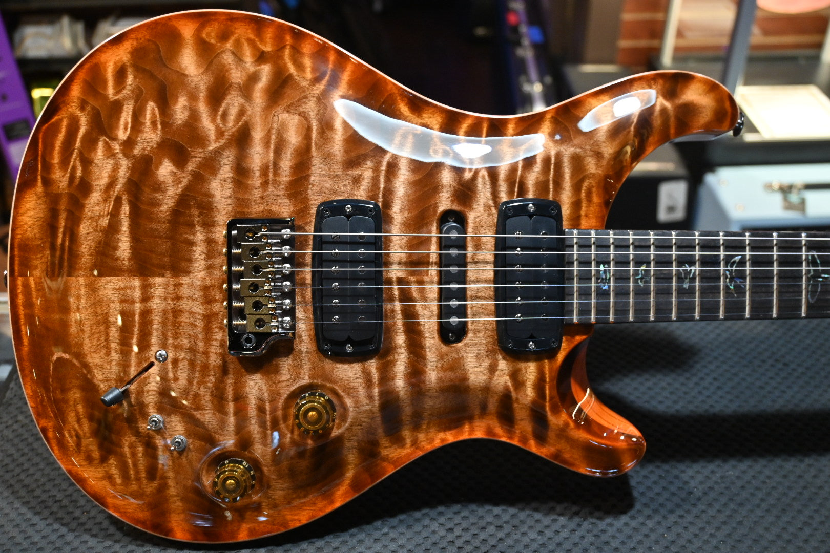 PRS Wood Library Modern Eagle V 10-Top Quilt - Autumn Sky Guitar #9651 - Danville Music