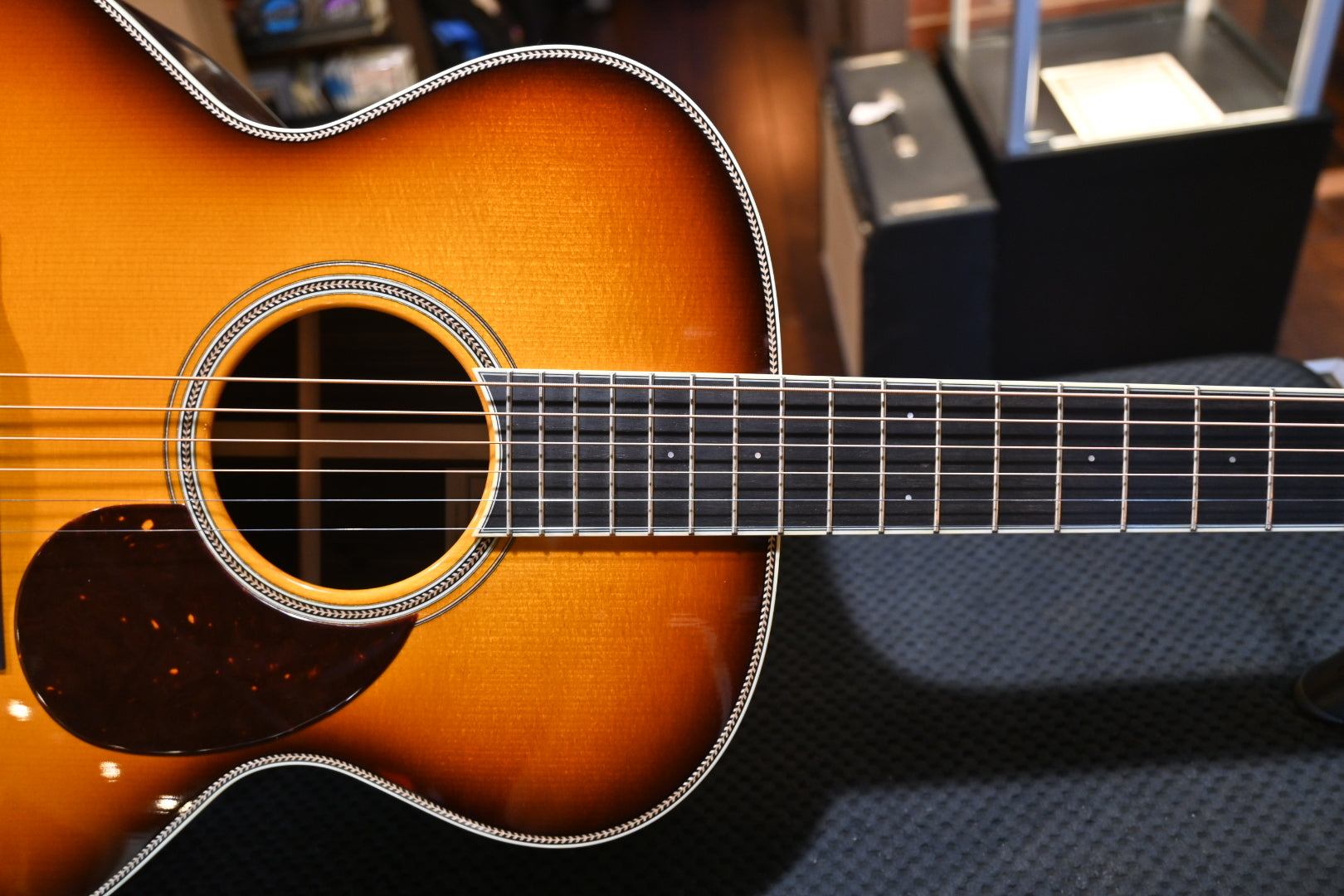 Santa Cruz F Model Adirondack Top/Rosewood Back and Sides - Sunburst Top Guitar #1378 - Danville Music