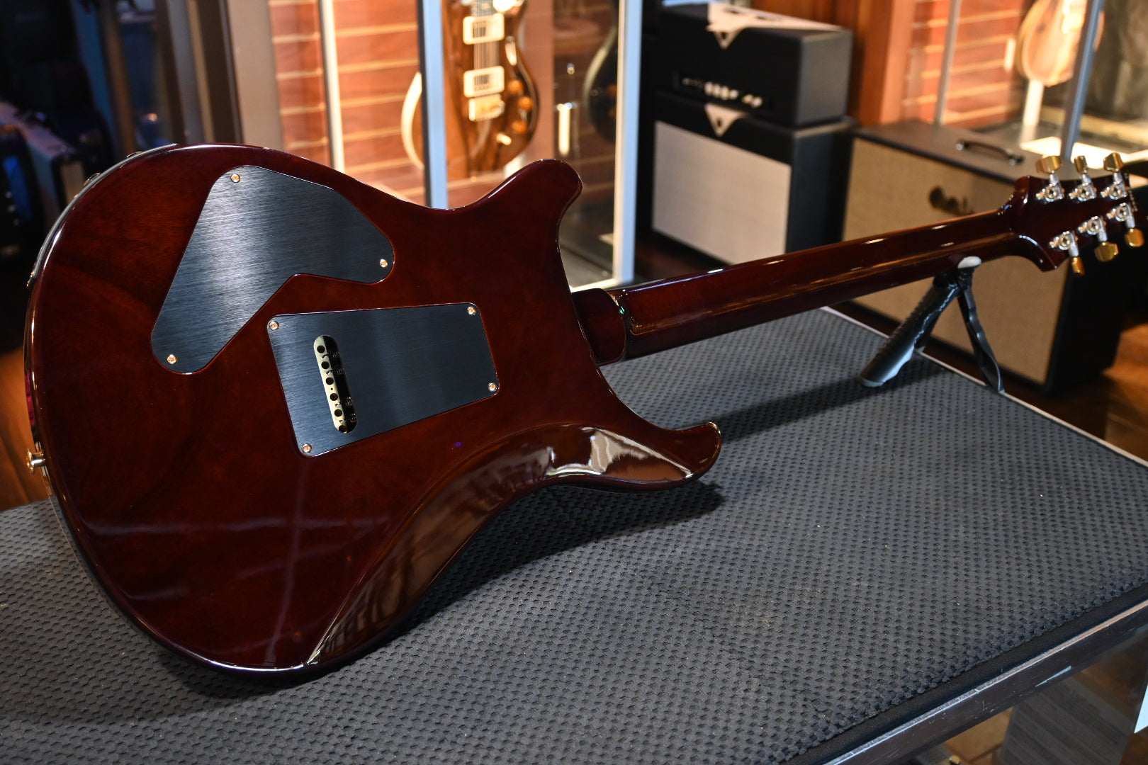 PRS Custom 24 Piezo 10-Top - Orange Tiger Guitar #5419 - Danville Music