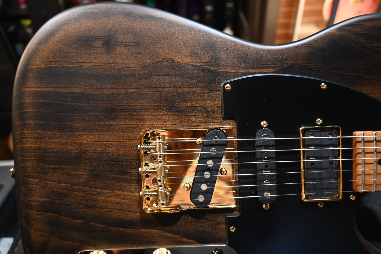 Tom Anderson T Icon Roasted Pine - Satin Rustic Brown Guitar #822N - Danville Music