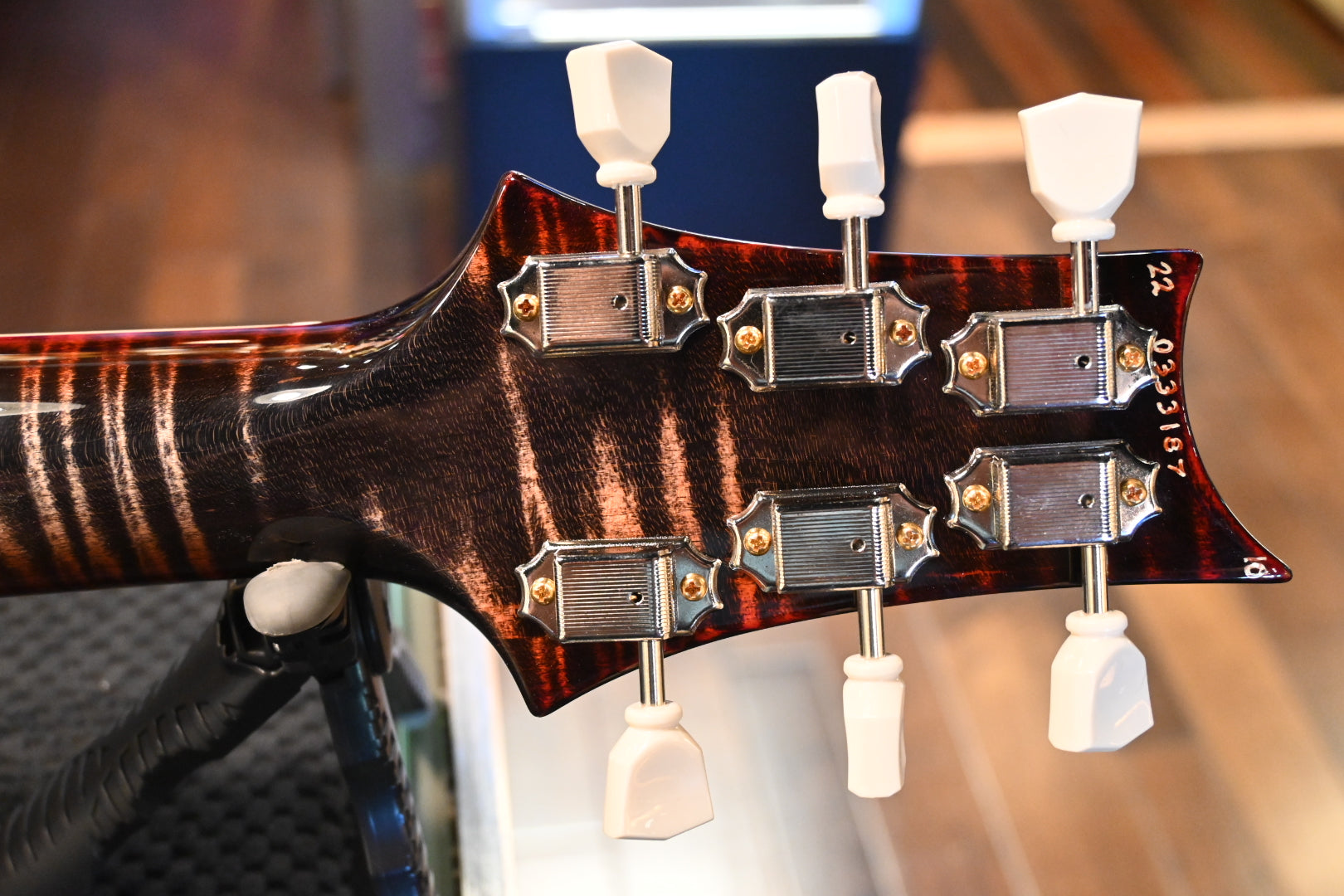 PRS Paul Reed Smith McCarty 594 Quilt Maple 10-Top w/Matching Neck - Charcoal Cherry Burst #3187 - Danville Music