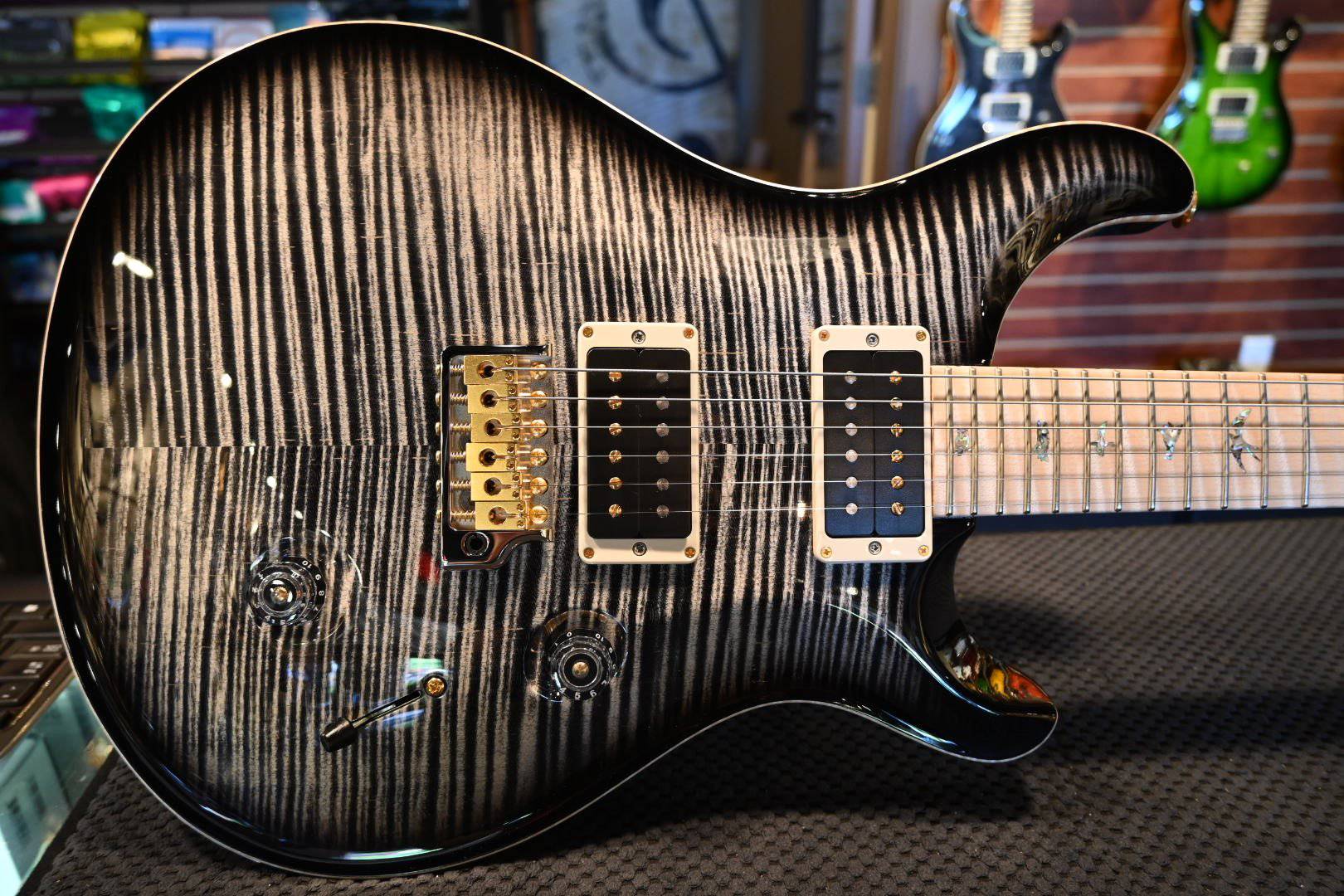 PRS Paul Reed Smith Custom 24 Artist Package Flamed Maple Neck - Charcoal Burst - Danville Music