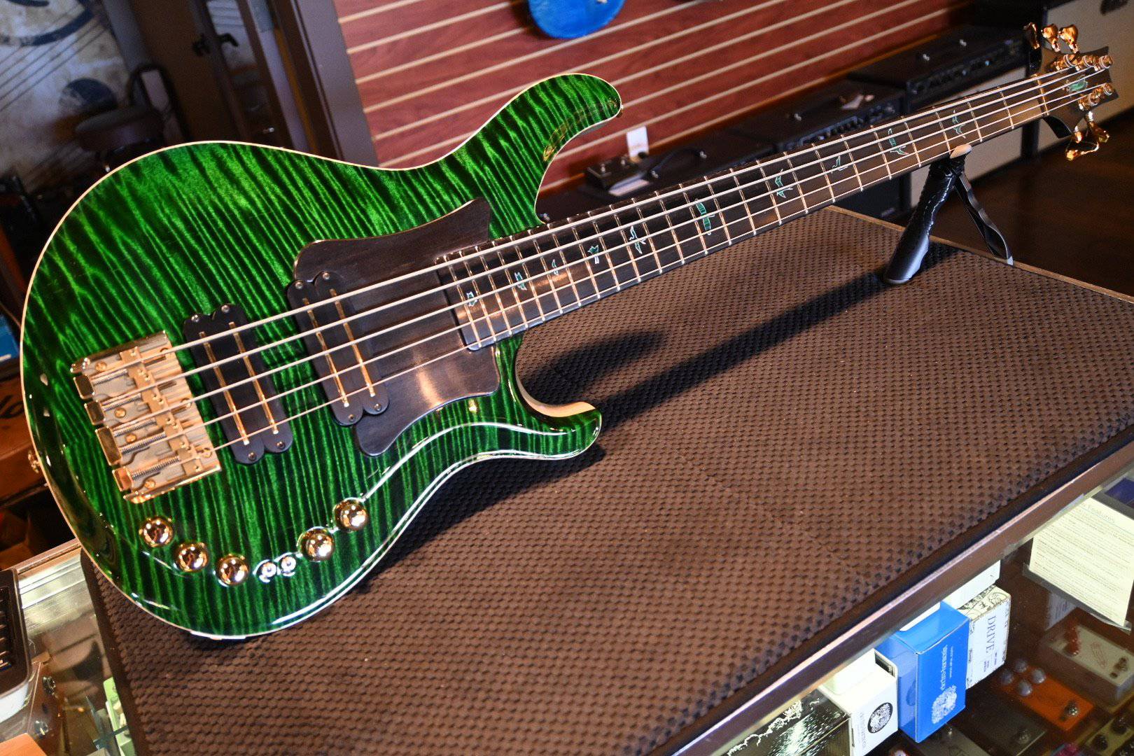 PRS Paul Reed Smith Private Stock Grainger 5 - Malachite Top/Natural Back with Grainfill #8426 - Danville Music