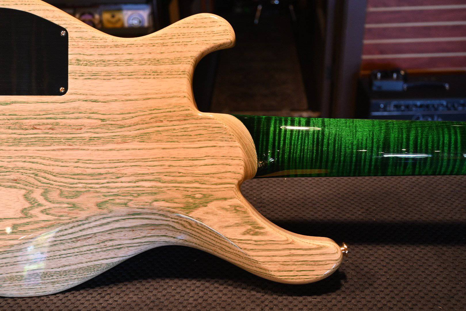 PRS Paul Reed Smith Private Stock Grainger 5 - Malachite Top/Natural Back with Grainfill #8426 - Danville Music