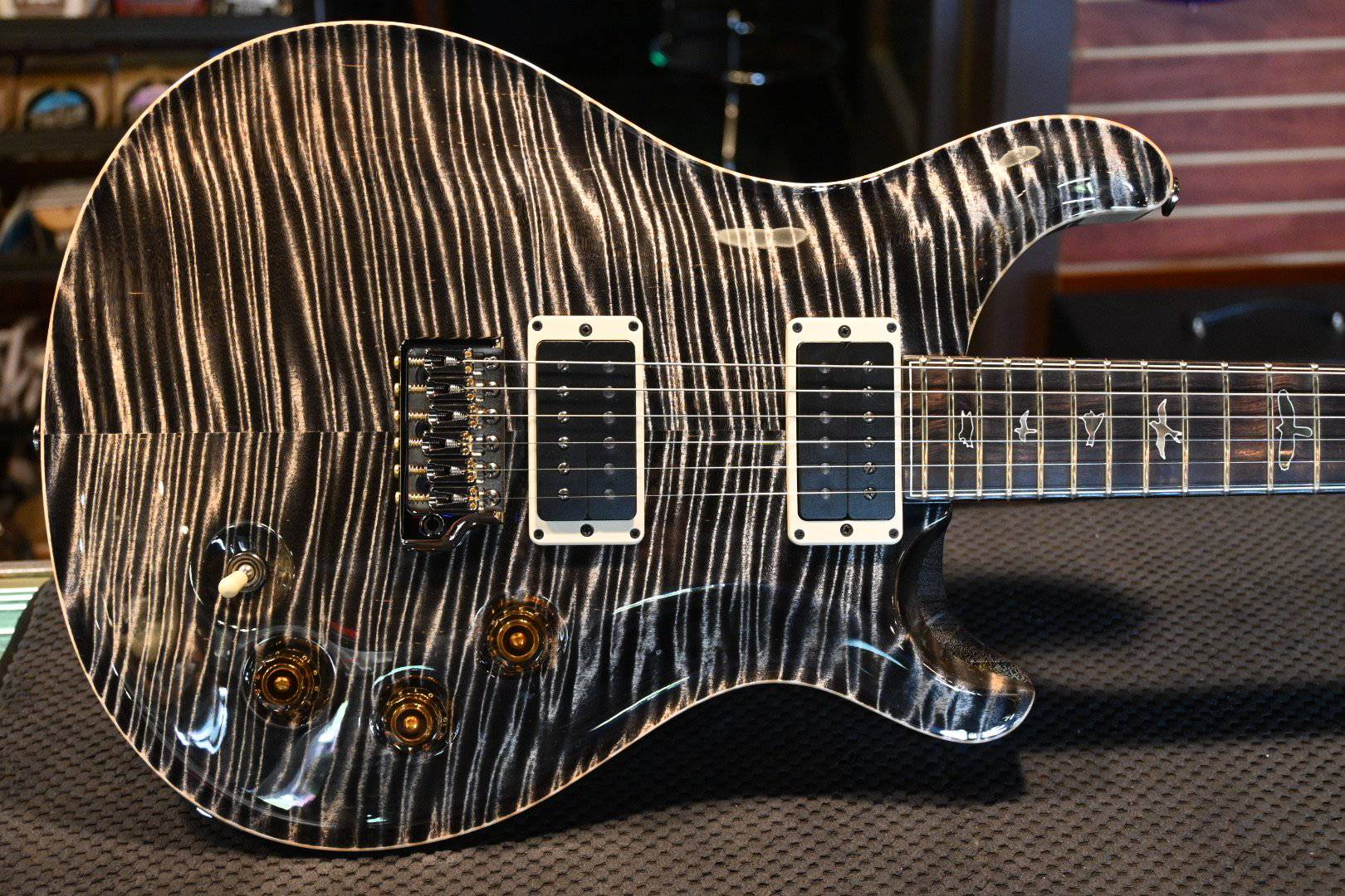 PRS Paul Reed Smith Private Stock DGT - Charcoal/Black with White Grainfill #8657 - Danville Music