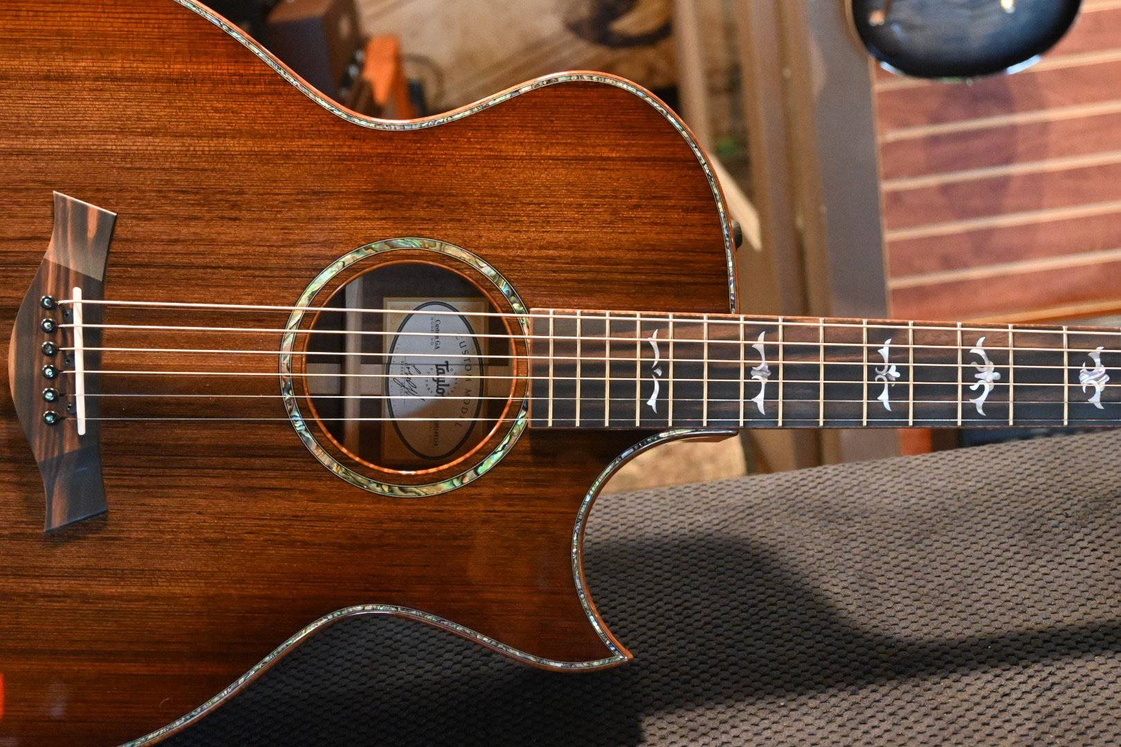 Taylor Custom GA 12-Fret Sinker Redwood/Queen’s Walnut - Shaded Edge Burst #1034 - Danville Music